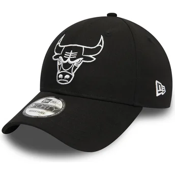 Cap gebogen black adjustable strap 9FORTY League Essential van Chicago Bulls NBA van New Era