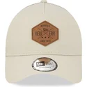 casquette-trucker-grise-a-frame-9forty-heritage-patch-new-era