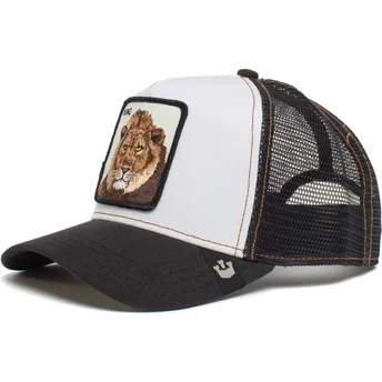 Casquette trucker blanche et noire lion King Mane Man The Farm Goorin Bros.