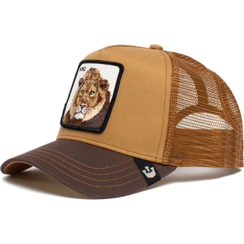 casquette-trucker-marron-lion-king-mane-man-the-farm-goorin-bros