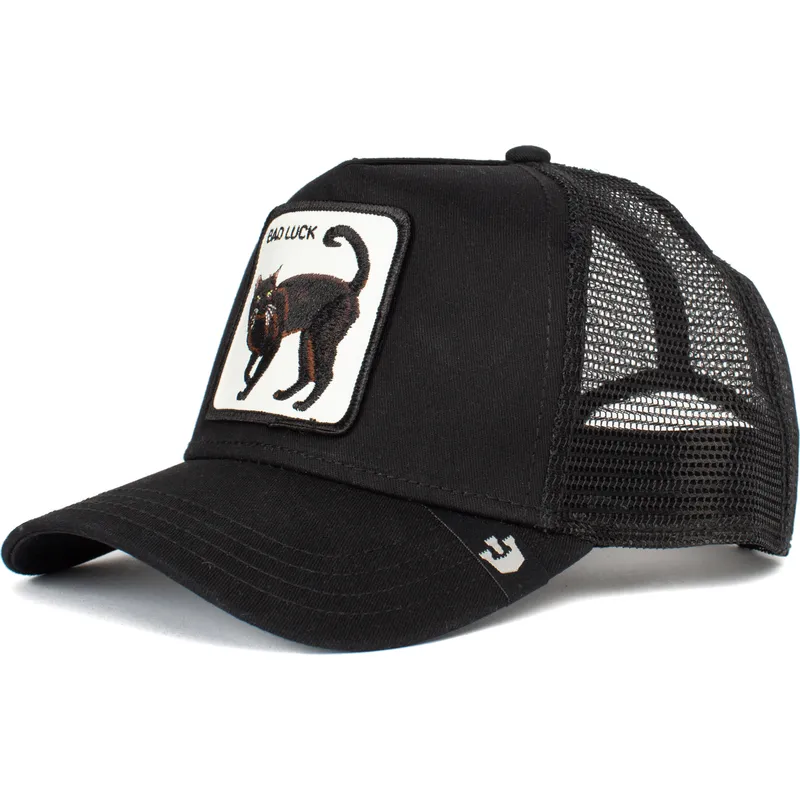 petten-gebogen-zwart-snapback-bad-luck-the-farm-van-goorin-bros