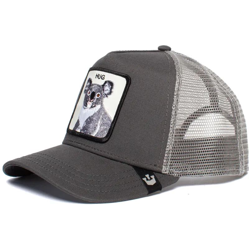 casquette-trucker-grise-koala-free-hug-the-farm-goorin-bros