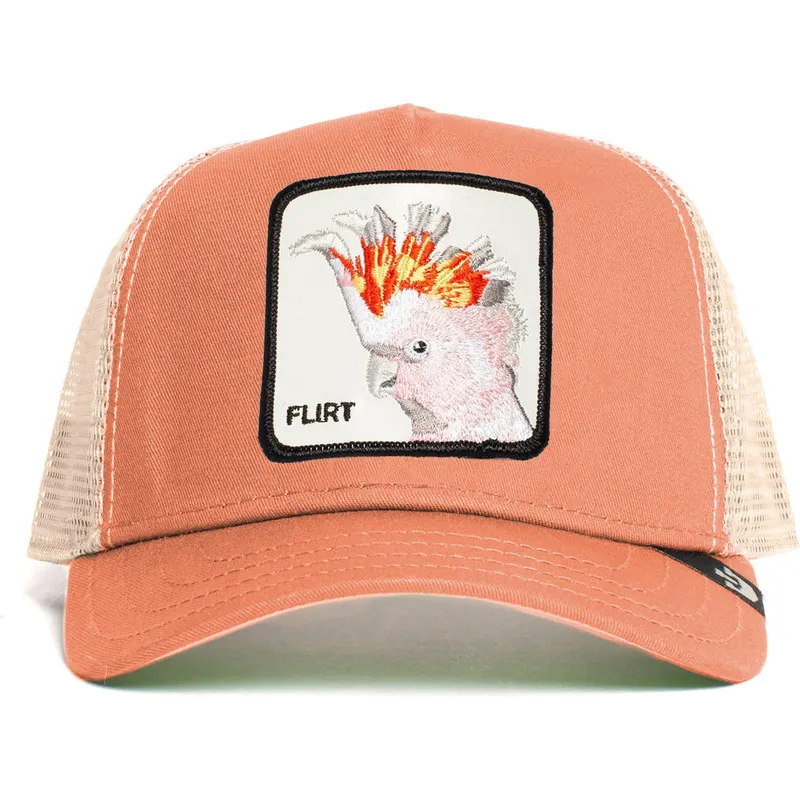 casquette-trucker-rose-oiseau-cacatoes-big-flirt-the-farm-goorin-bros