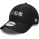 petten-gebogen-zwart-verstelbaar-9forty-stack-van-new-york-yankees-mlb-van-new-era