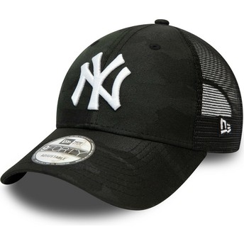 Gorra curva camuflaje negro ajustable 9FORTY Home Field de New York Yankees MLB de New Era