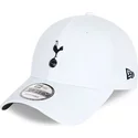 new-era-curved-brim-9forty-rubber-patch-tottenham-hotspur-football-club-white-adjustable-cap