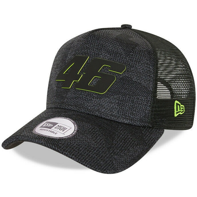 New Era Engineered A Frame Valentino Rossi VR46 Black Trucker Hat ...