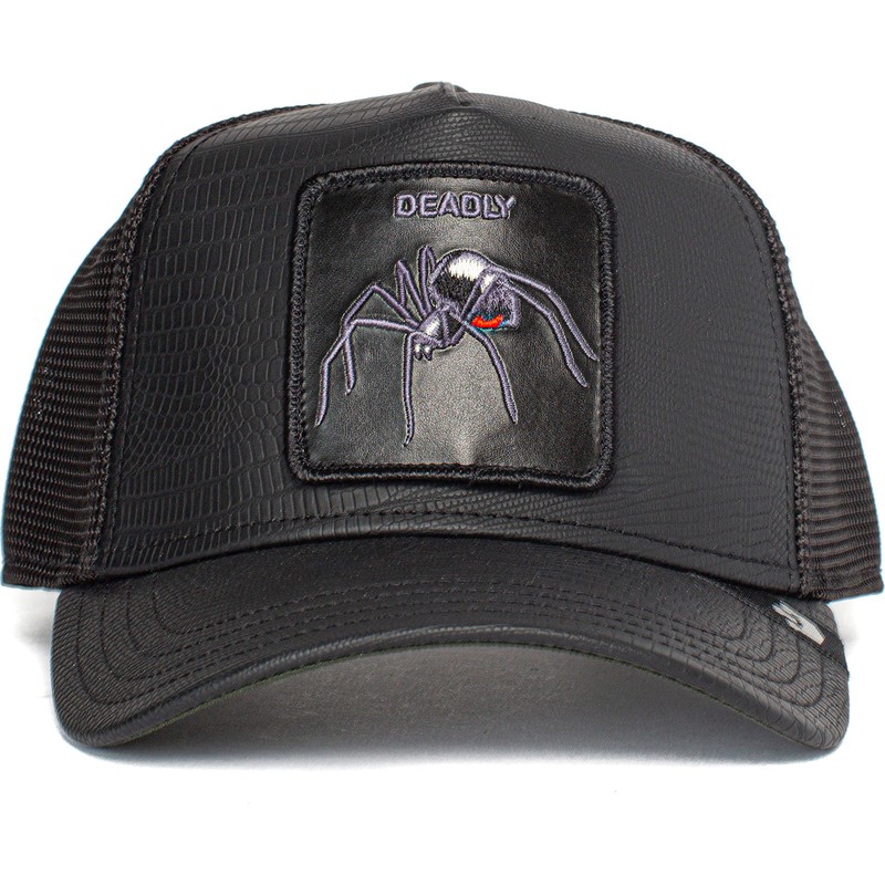 gorra-trucker-negra-arana-deadly-encounter-the-farm-de-goorin-bros