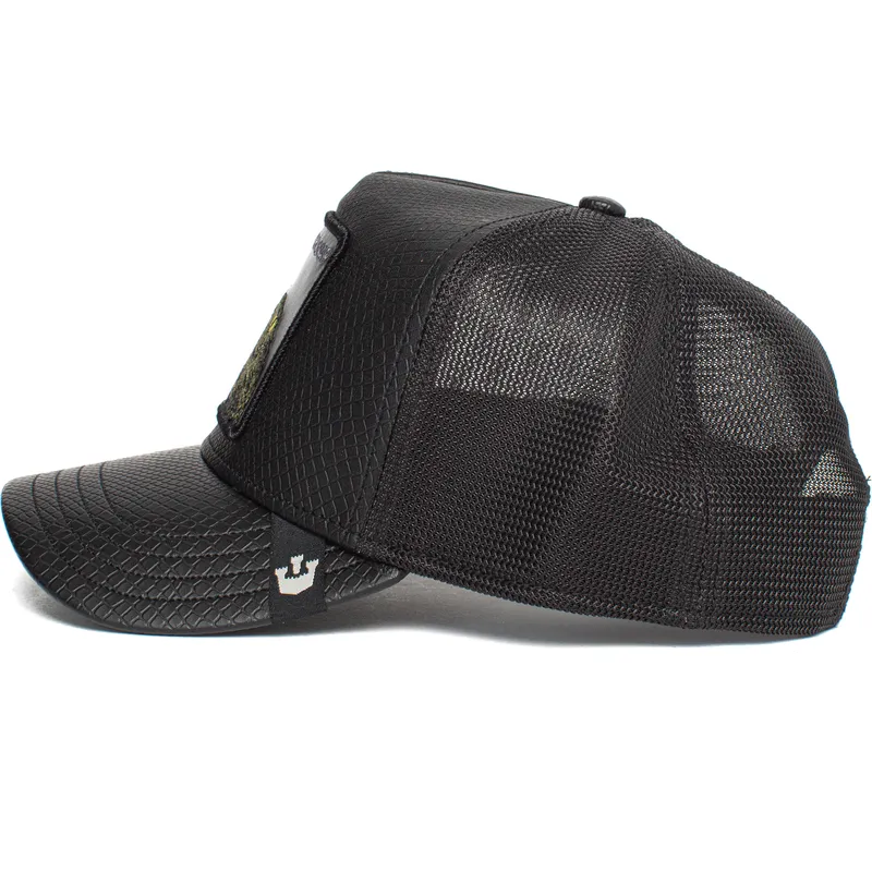 petten-gebogen-zwart-snapback-oh-snap-leaping-lizards-the-farm-van-goorin-bros