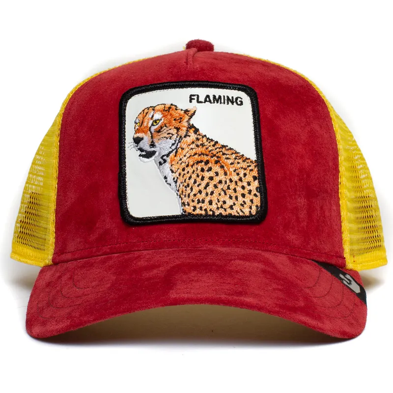 petten-gebogen-rood-snapback-flaming-hot-cheetah-the-farm-van-goorin-bros petten-gebogen-rood-snapback-flaming-hot-cheetah-the-farm-van-goorin-bros