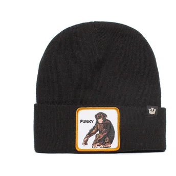mutsen-gebogen-zwart-snapback-funky-chunky-monkey-the-farm-van-goorin-bros