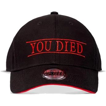 Gorra curva negra ajustable You Died Demon’s Souls de Difuzed