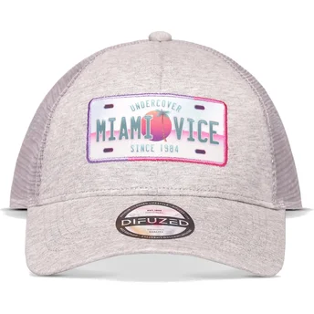 Casquette trucker grise snapback Miami Vice Difuzed