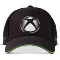 gorra-curva-negra-ajustable-xbox-white-dots-symbol-microsoft-de-difuzed