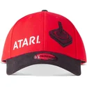 gorra-curva-roja-y-negra-ajustable-logo-joystick-atari-de-difuzed