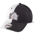 casquette-courbee-noire-et-blanche-ajustable-cruella-d-enfer-les-101-dalmatiens-disney-difuzed