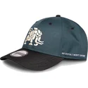 casquette-courbee-bleue-et-noire-snapback-tremortusk-mammouth-forbidden-west-horizon-difuzed