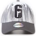 casquette-courbee-blanche-et-noire-ajustable-classic-tom-clancy-s-rainbow-six-siege-difuzed