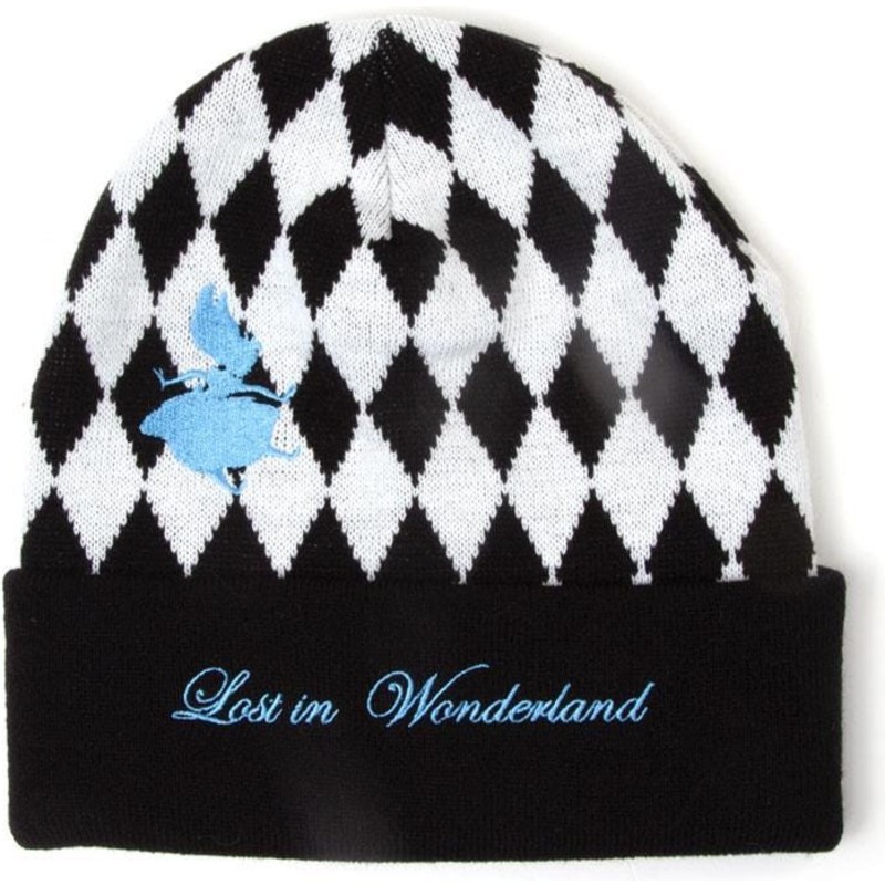 difuzed-alice-alice-in-wonderland-black-and-white-beanie