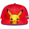 rod-flad-snapback-kasket-til-drenge-pikachu-pokemon-fra-difuzed