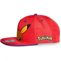 rod-flad-snapback-kasket-til-drenge-pikachu-pokemon-fra-difuzed