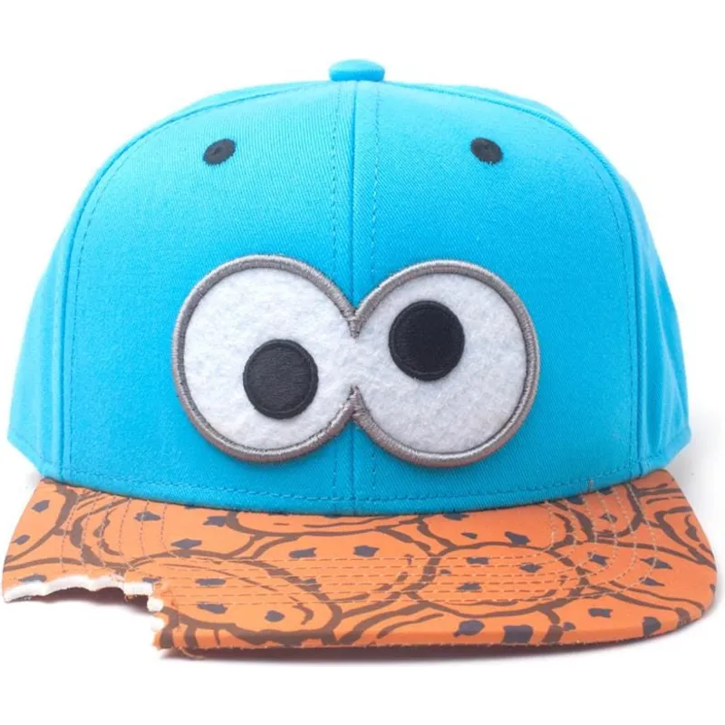 snapback-kappe-in-blau-und-braun-cookie-monster-cookie-bite-sesamstrasse-von-difuzed
