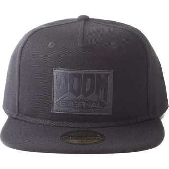 Casquette plate noire ajustable Retro Eternal Doom Difuzed