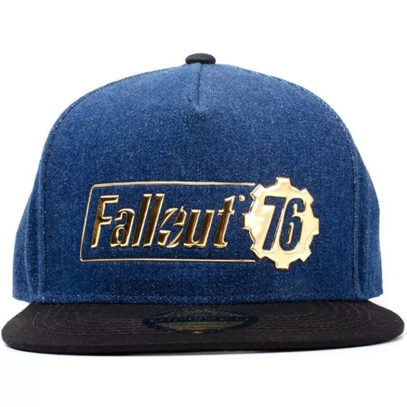 gorra-plana-azul-y-negra-snapback-logo-badge-fallout-76-fallout-de-difuzed