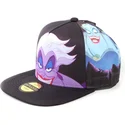 casquette-plate-noire-snapback-ursula-la-petite-sirene-disney-difuzed