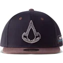 gorra-plana-negra-y-marron-snapback-valhalla-metal-badge-assassins-creed-de-difuzed