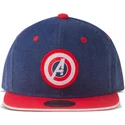 gorra-plana-azul-y-roja-snapback-avengers-game-marvel-comics-de-difuzed