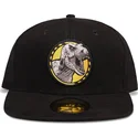 casquette-plate-noire-snapback-t-rex-dinosaure-jurassic-park-difuzed