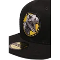 casquette-plate-noire-snapback-t-rex-dinosaure-jurassic-park-difuzed