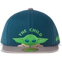 casquette-plate-bleue-et-grise-snapback-pour-enfant-grogu-baby-yoda-the-child-the-mandalorian-star-wars-difuzed