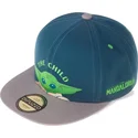 casquette-plate-bleue-et-grise-snapback-pour-enfant-grogu-baby-yoda-the-child-the-mandalorian-star-wars-difuzed