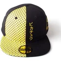 casquette-plate-noire-et-jaune-snapback-pikachu-block-pokemon-difuzed