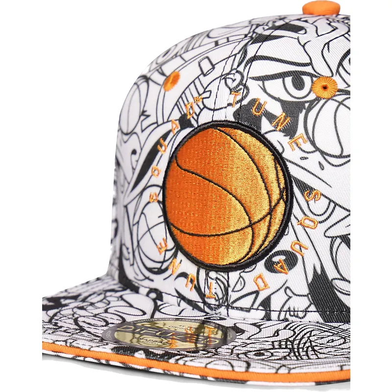 petten-plat-wit-snapback-space-jam-van-difuzed petten-plat-wit-snapback-space-jam-van-difuzed