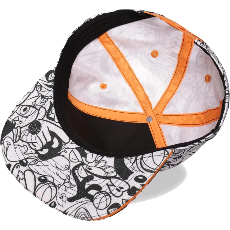 petten-plat-wit-snapback-space-jam-van-difuzed petten-plat-wit-snapback-space-jam-van-difuzed