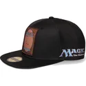 sort-fladskygget-snapback-kasket-card-magic-the-gathering-fra-difuzed