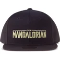 casquette-plate-noire-snapback-the-mandalorian-silhouette-star-wars-difuzed