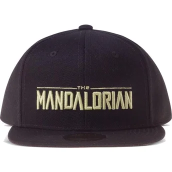 Casquette plate noire snapback The Mandalorian Silhouette Star Wars Difuzed