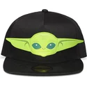 casquette-plate-noire-snapback-grogu-baby-yoda-the-mandalorian-star-wars-difuzed