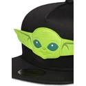 casquette-plate-noire-snapback-grogu-baby-yoda-the-mandalorian-star-wars-difuzed