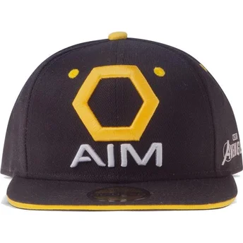 Casquette plate noire et jaune snapback AIM Avengers Marvel Comics Difuzed