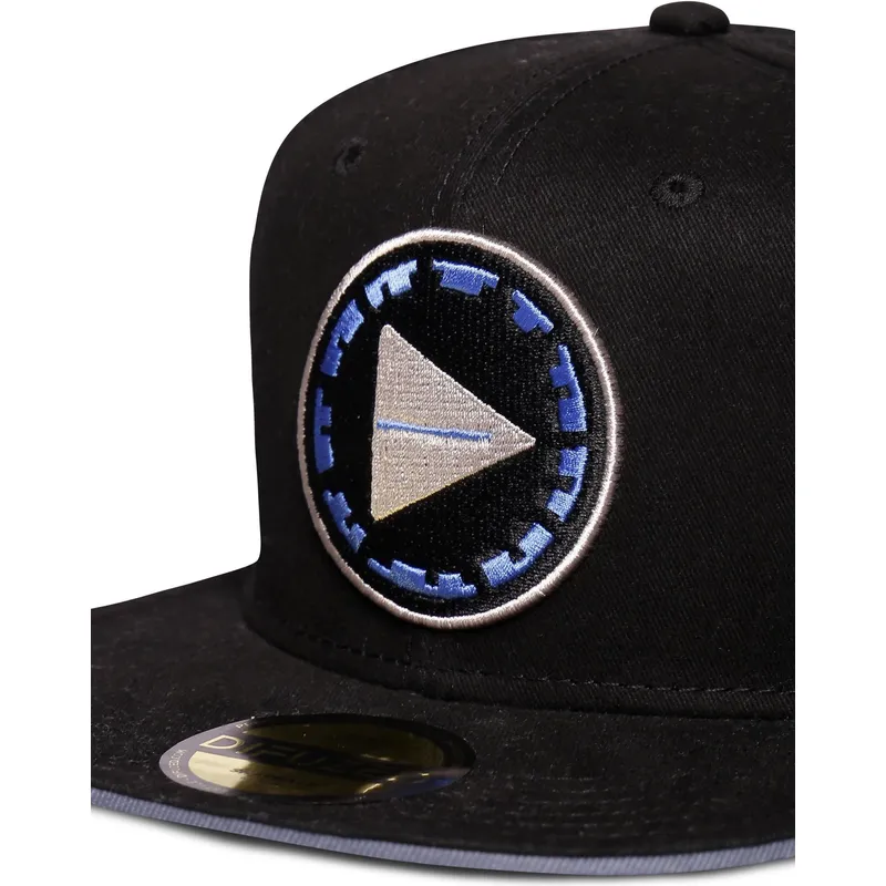 cappello-piatto-nero-snapback-forbidden-west-horizon-di-difuzed