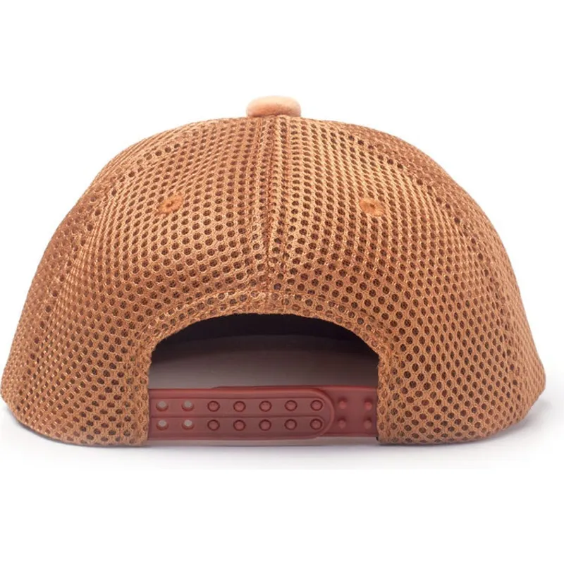 petten-plat-bruin-snapback-voor-kinderen-van-difuzed