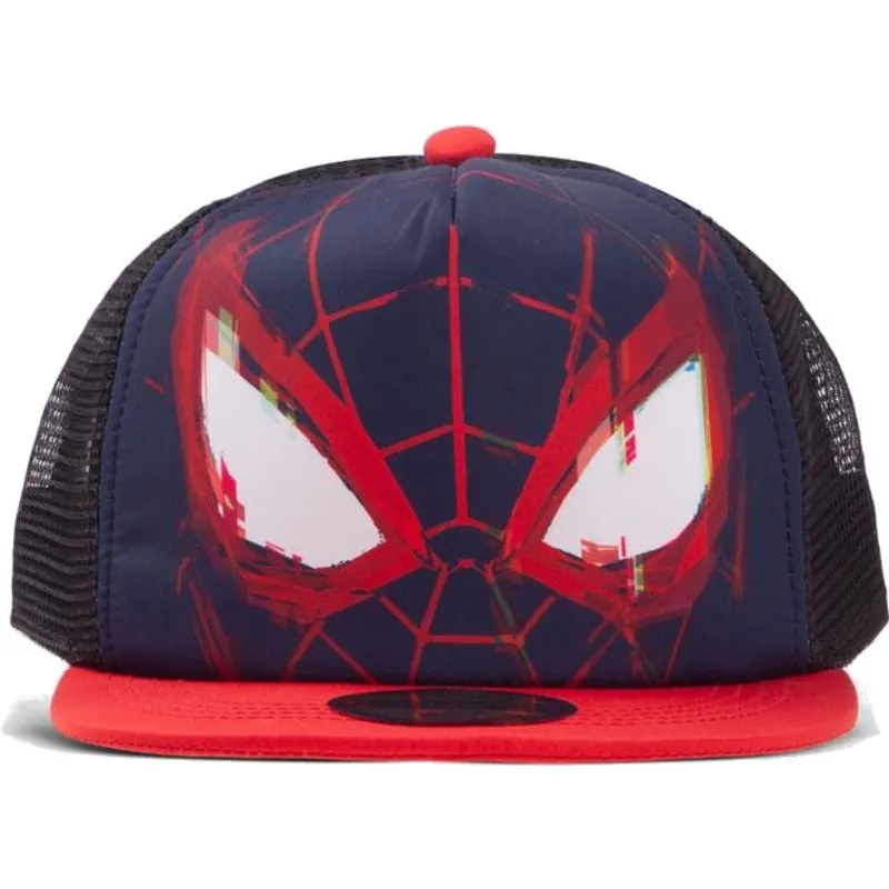 petten-plat-blauw-snapback-voor-kinderen-trucker-face-van-difuzed