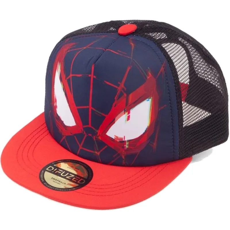 petten-plat-blauw-snapback-voor-kinderen-trucker-face-van-difuzed