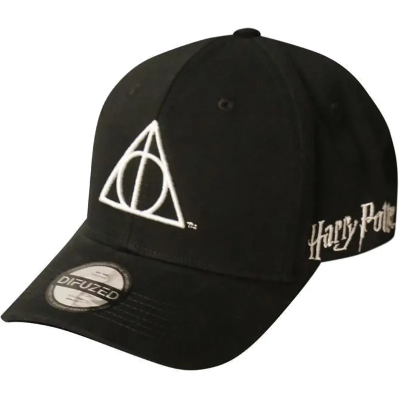 petten-gebogen-zwart-snapback-las-reliquias-van-la-muerte-harry-potter-van-difuzed