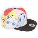 casquette-plate-multicolore-snapback-pikachu-squirtle-ectoplasma-psykokwak-jigglypuff-multi-pop-art-pokemon-difuzed